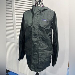 Patagonia Men's Lightweight Hooded Jacket - Dark Green